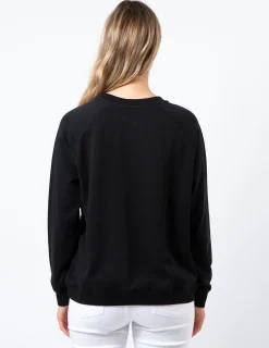 Classic Sweater - Black with Neon Houndstooth