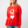 Classic Sweater - Flame with Queen of Hearts