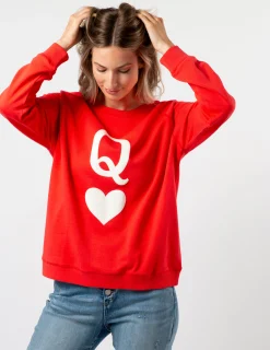 Classic Sweater - Flame with Queen of Hearts