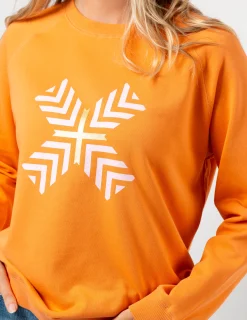 Classic Sweater - Mandarin with Candy Cross