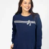 Classic Sweater - Navy Bow