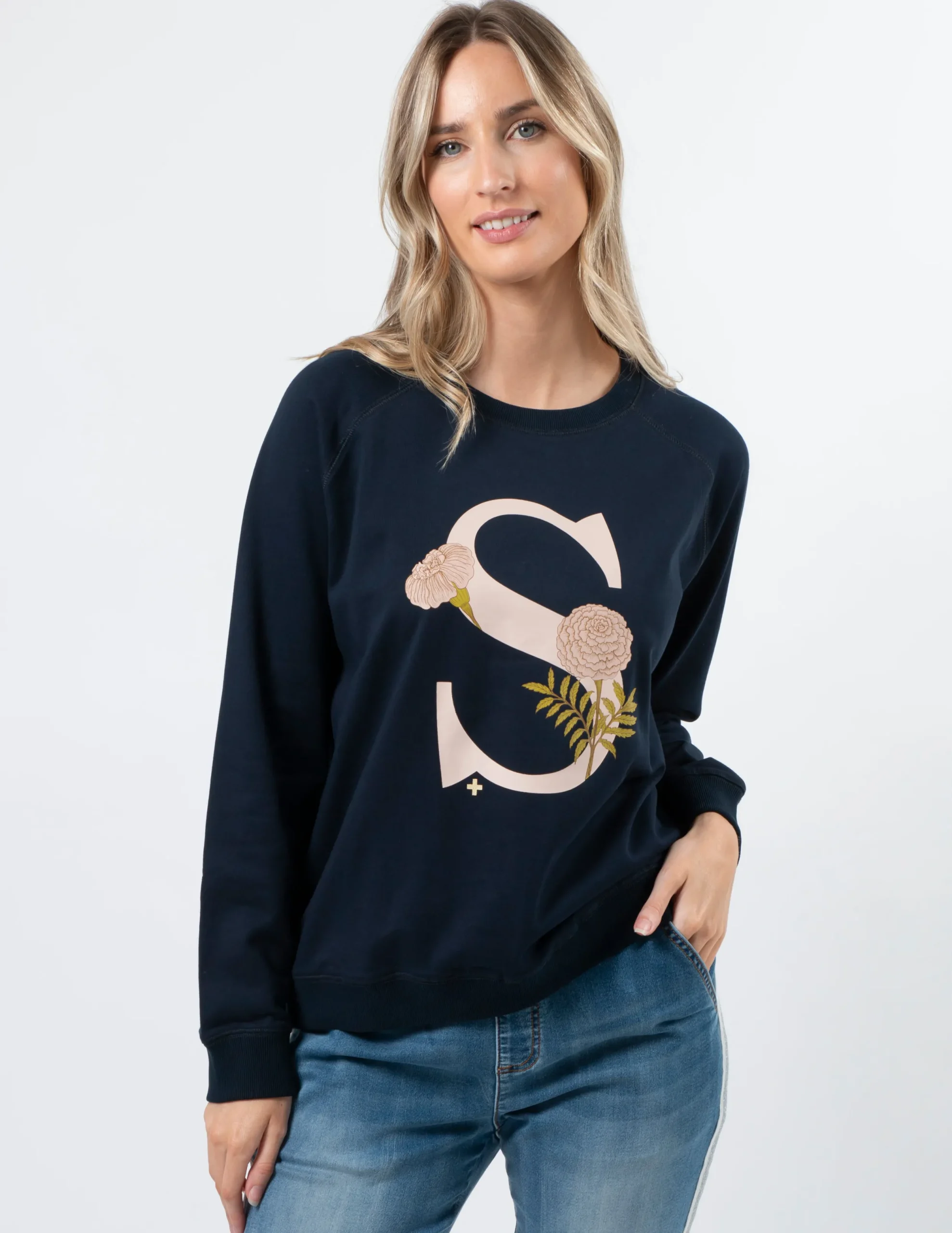 Classic Sweater - Navy Fiore