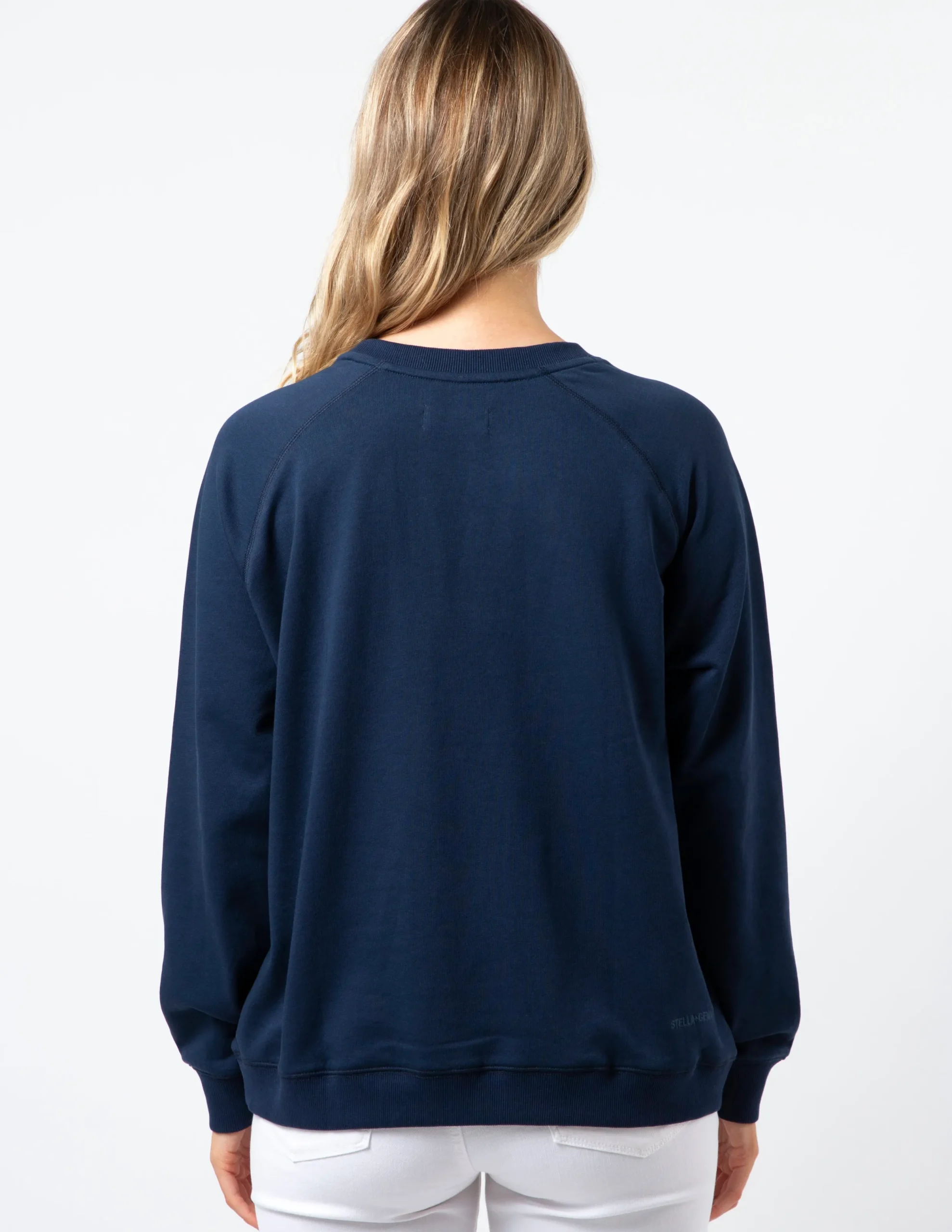 Classic Sweater - Navy with Blush Doily