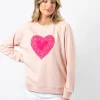 Classic Sweater - Neon Doily Heart