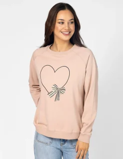 Classic Sweater - Rose Heart with Bow