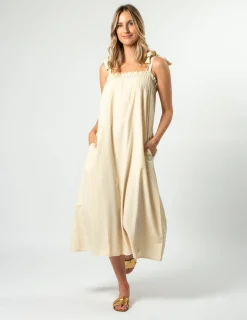 Conner Dress - Lychee Stripe