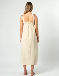 Conner Dress - Lychee Stripe