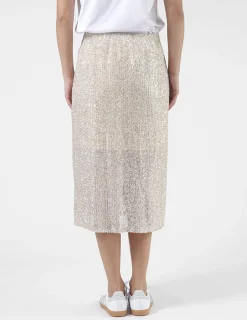 Crystal Skirt - Champagne Sequins