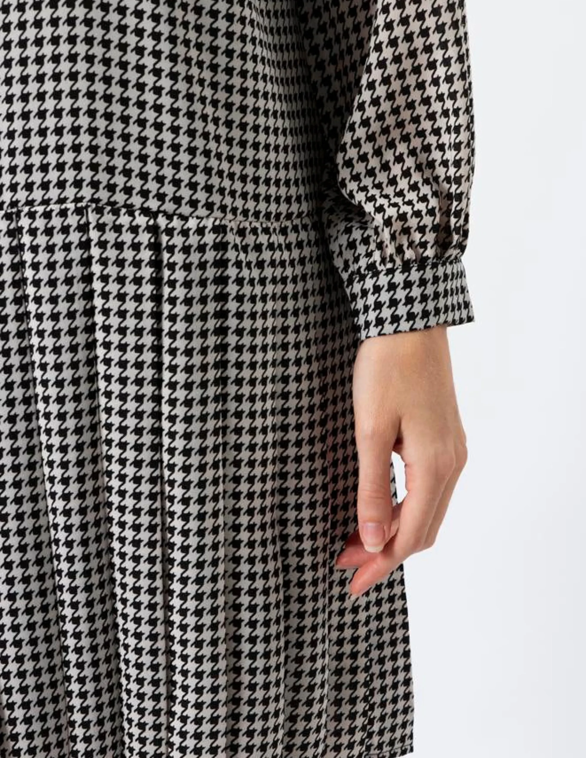 Dahlia Dress - Houndstooth