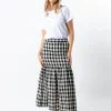 Dalton Skirt - Black and White Check