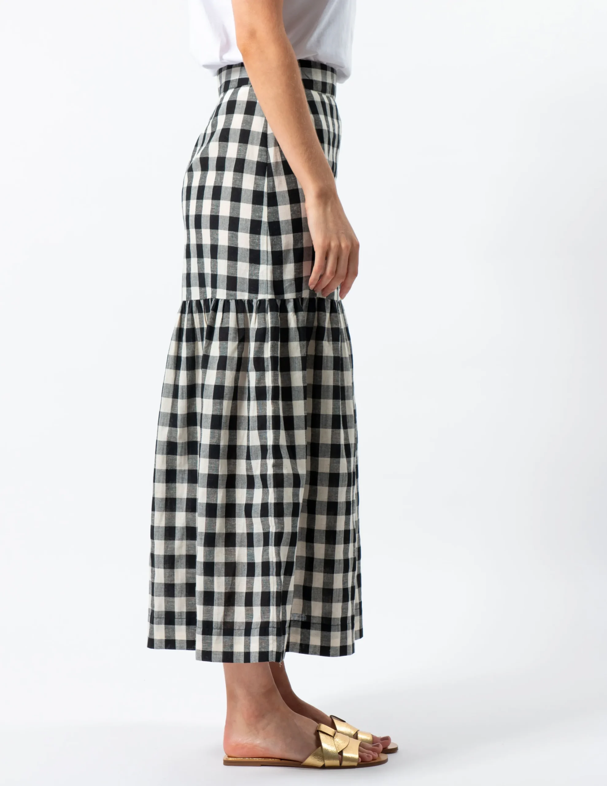 Dalton Skirt - Black and White Check