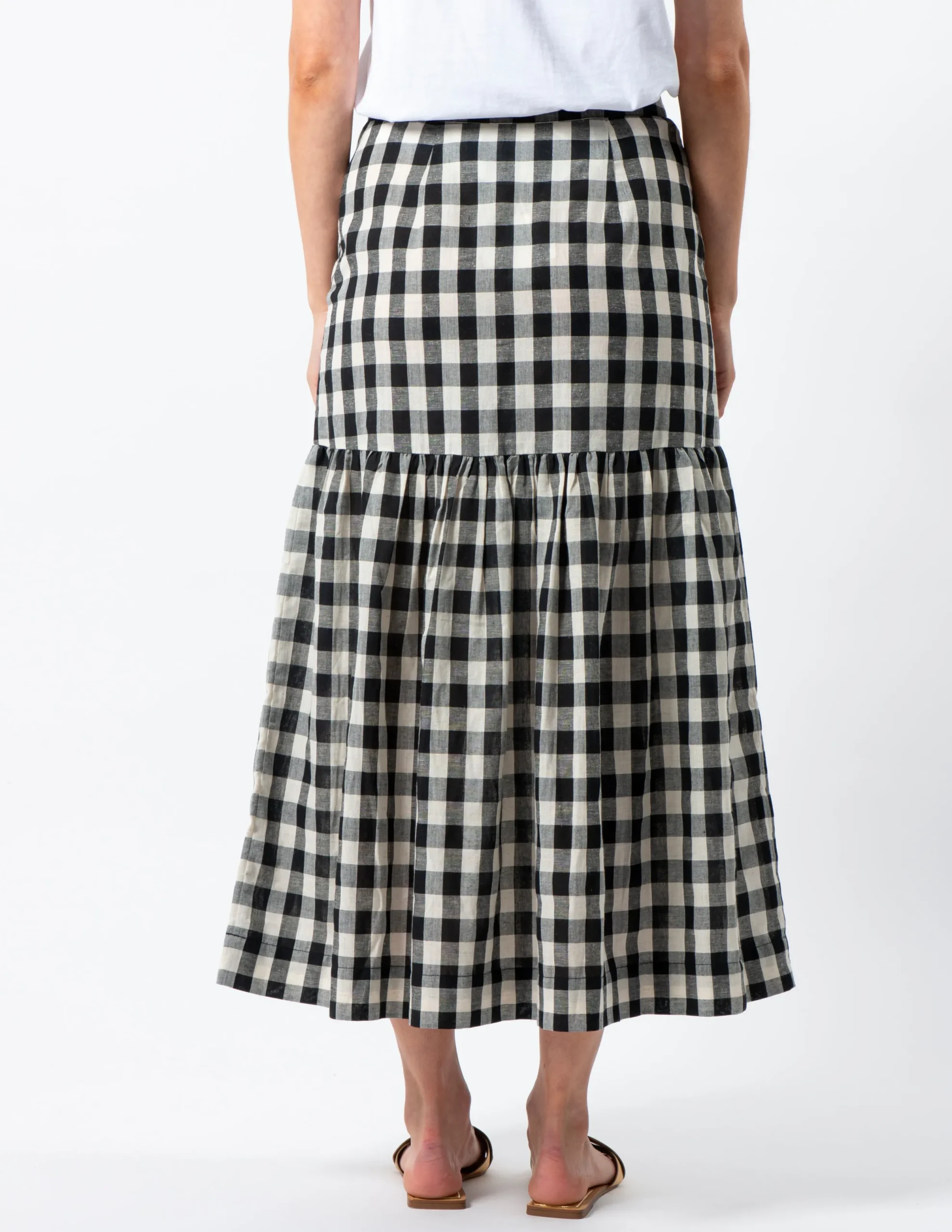 Dalton Skirt - Black and White Check