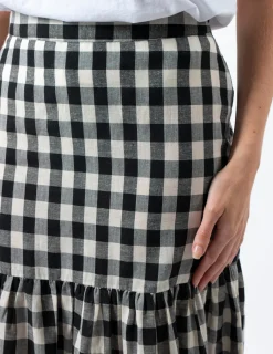 Dalton Skirt - Black and White Check
