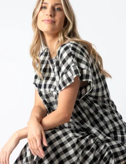 Dalton Skirt - Black and White Check