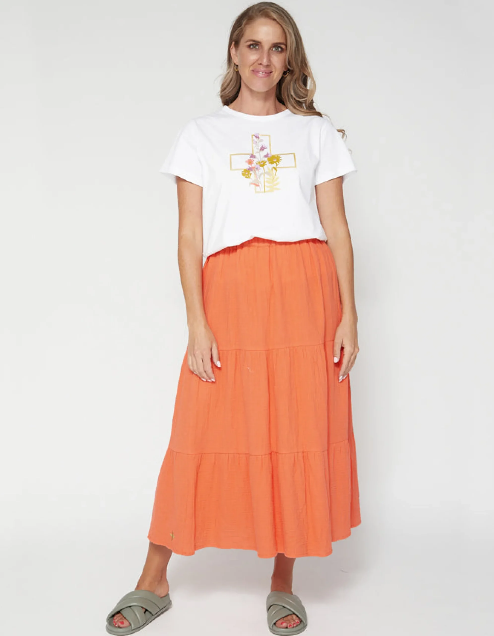 Daphne Skirt - Hibiscus