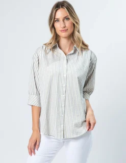 Deedee Shirt - Mushroom Stripe