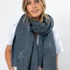 Denim with Stars Scarf