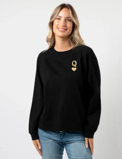 Everyday Sweater - Black Queen of Hearts