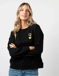 Everyday Sweater - Black Queen of Hearts