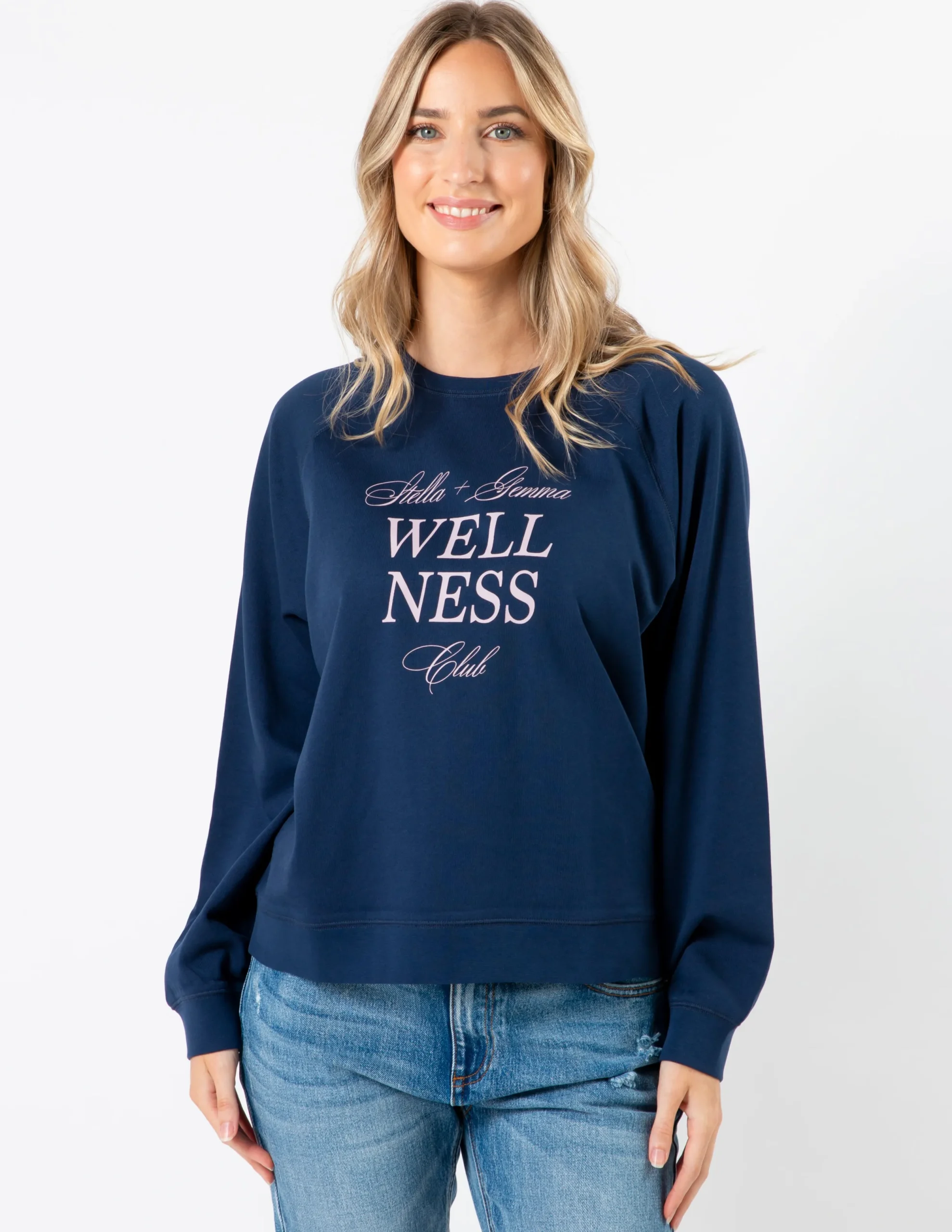 Everyday Sweater - Navy S+G Wellness Club