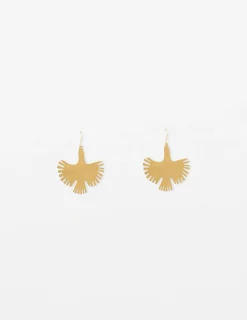 Freedom Bird Earrings - Gold