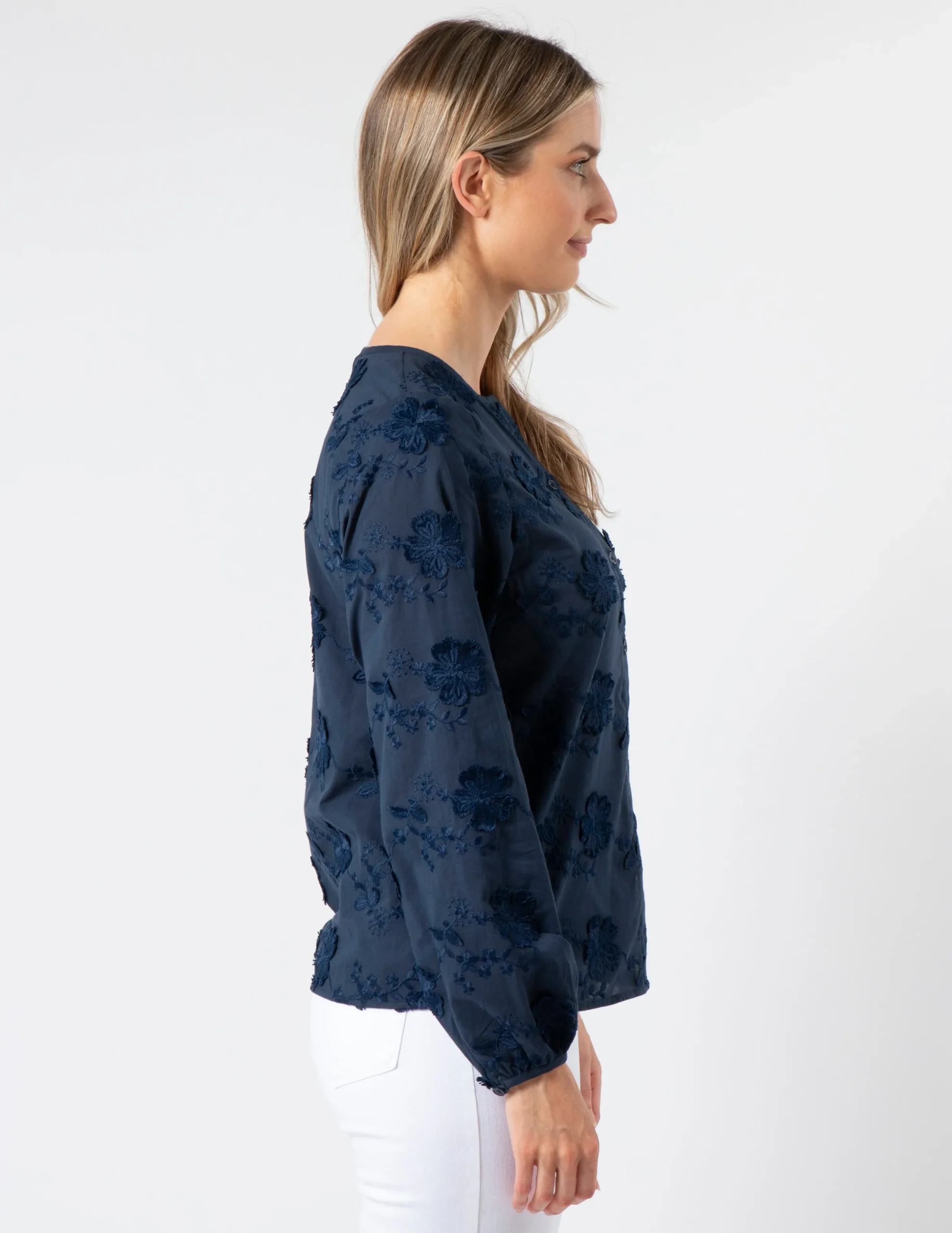 Frida Blouse - Navy