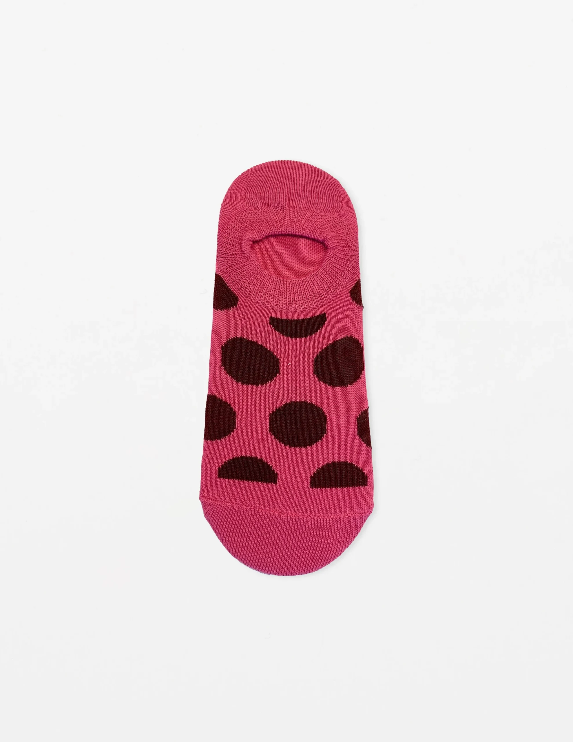 Fuschia with Plum Dots Socks