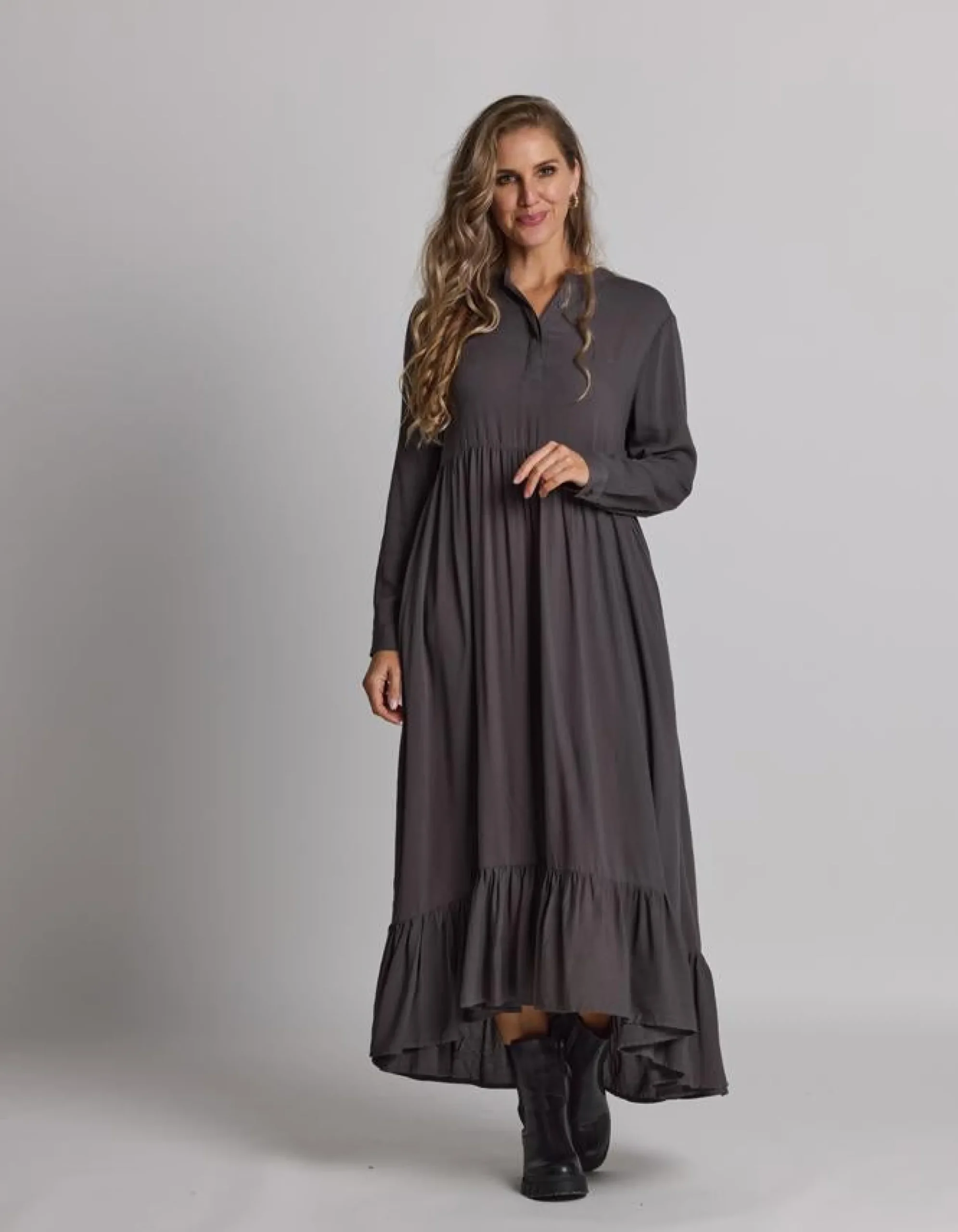 Greenwich Dress - Mushroom