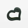 Hair Claw - Green Heart