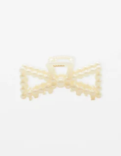 Hair Claw - Pearl Bow