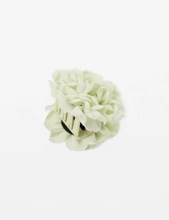 Hair Claw Fabric Rose - Sage