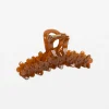 Hair Claw Flowers - Transluent Brown