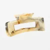 Hair Claw Marble - Black and Cream