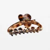 Hair Claw Oval Heart - Tort