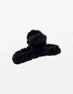Hair Grip Fluffy - Black