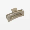 Hair Grip Quilted - Matt Latte