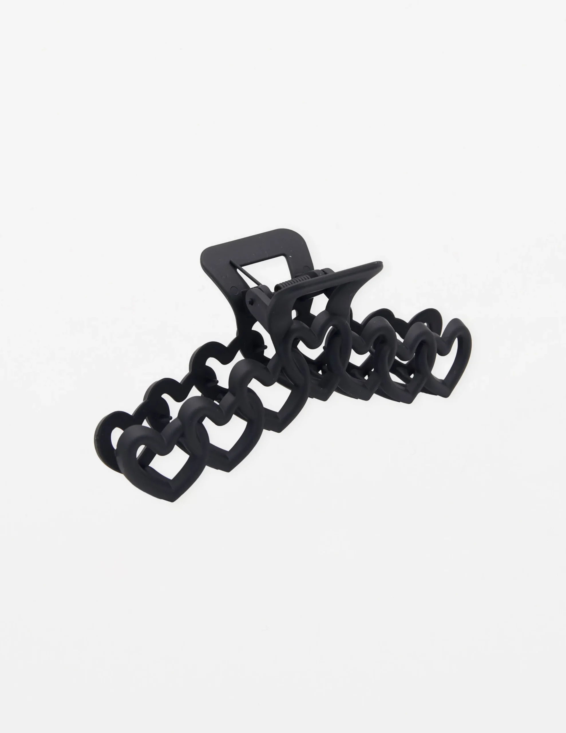 Hair Grip String of Hearts - Black
