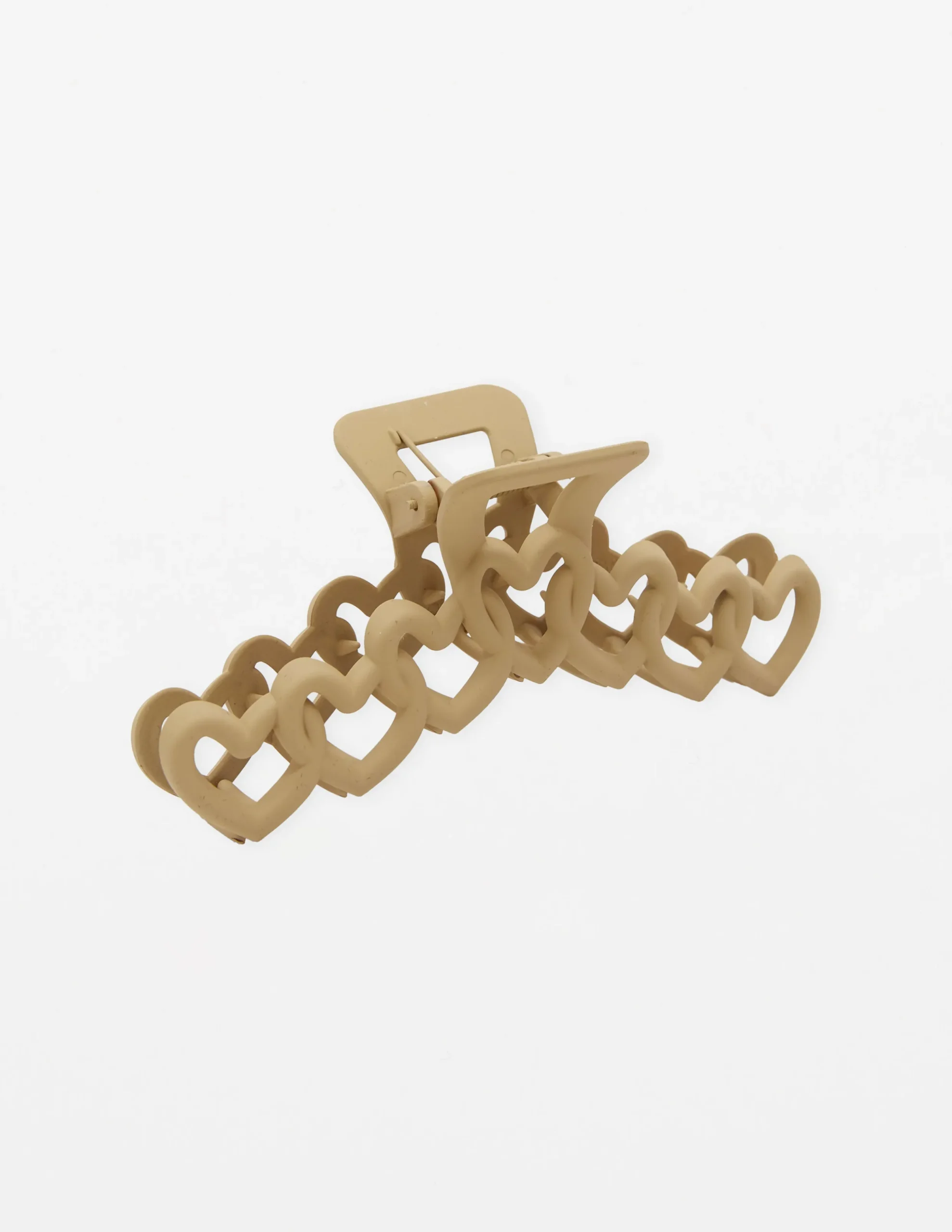 Hair Grip String of Hearts - Beige