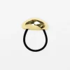 Hair Tie Oval Band - Gold