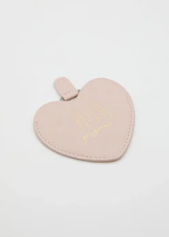Heart Compact Mirror - Blush