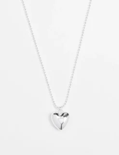 Heart with Heart Crystal Necklace