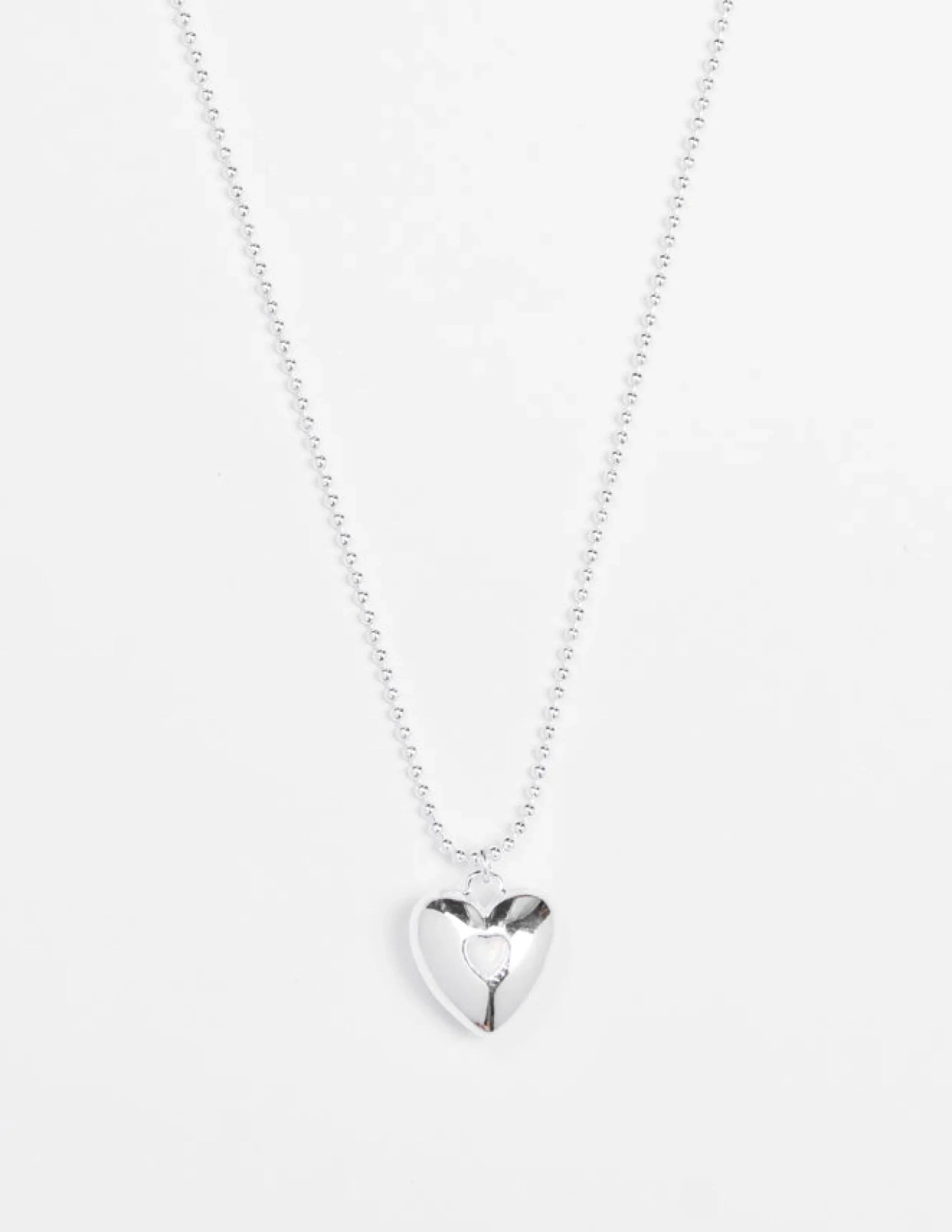 Heart with Heart Crystal Necklace