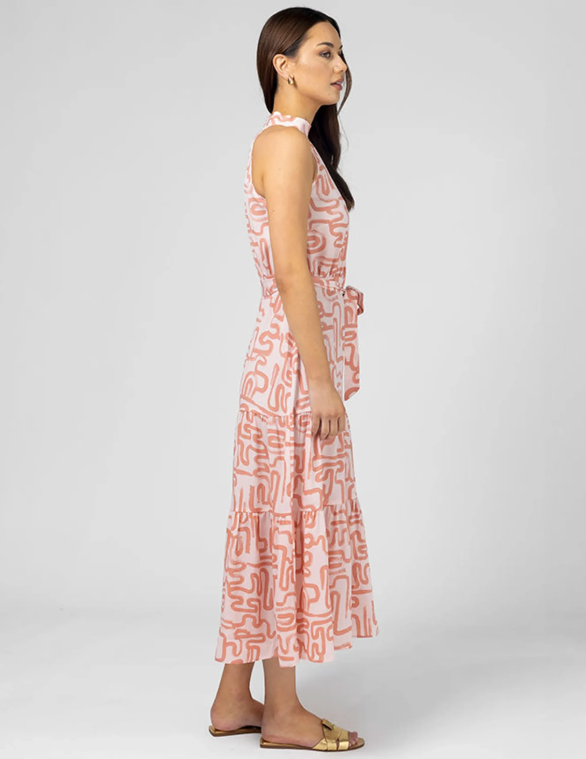 Henrietta Dress - Blush Squiggle