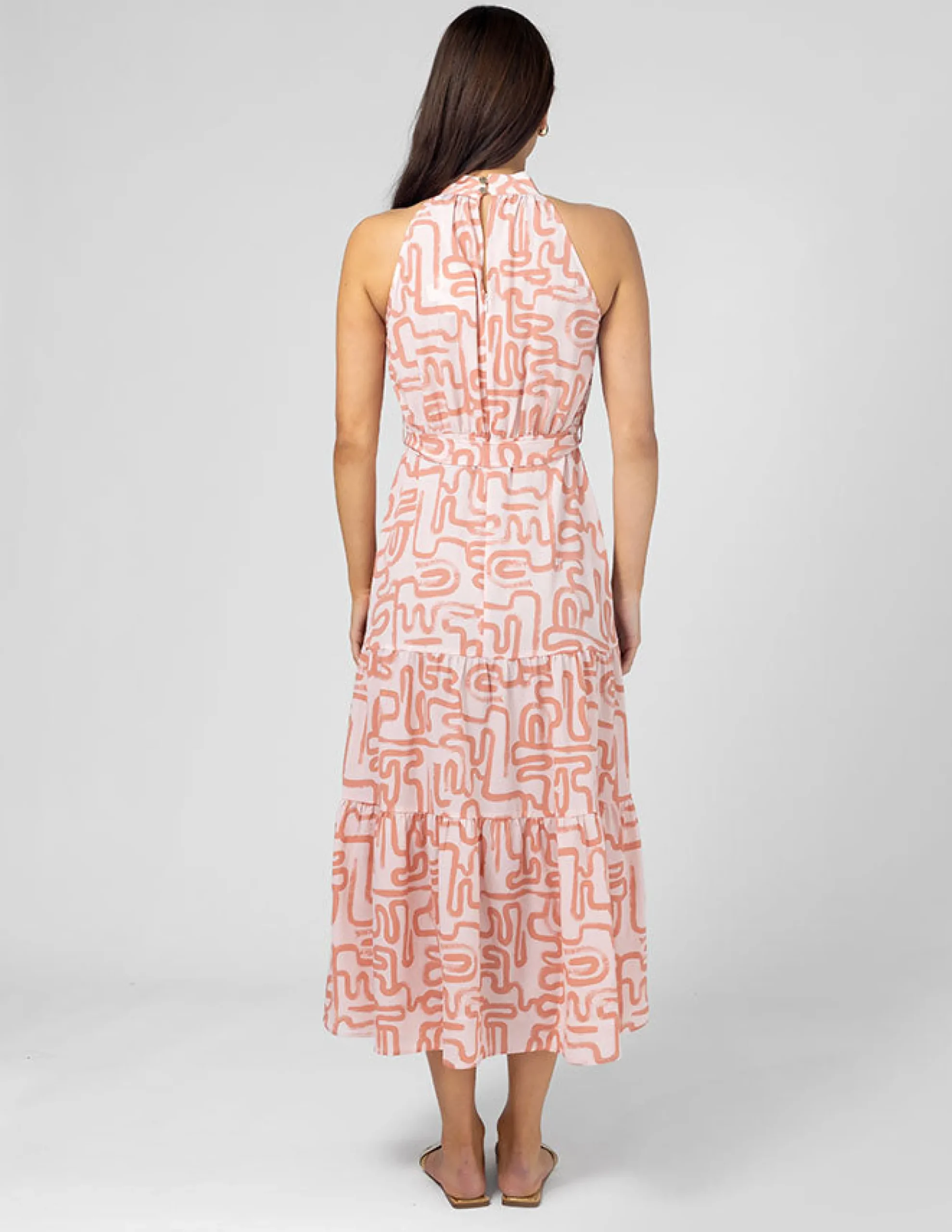 Henrietta Dress - Blush Squiggle