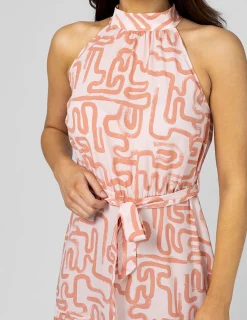 Henrietta Dress - Blush Squiggle