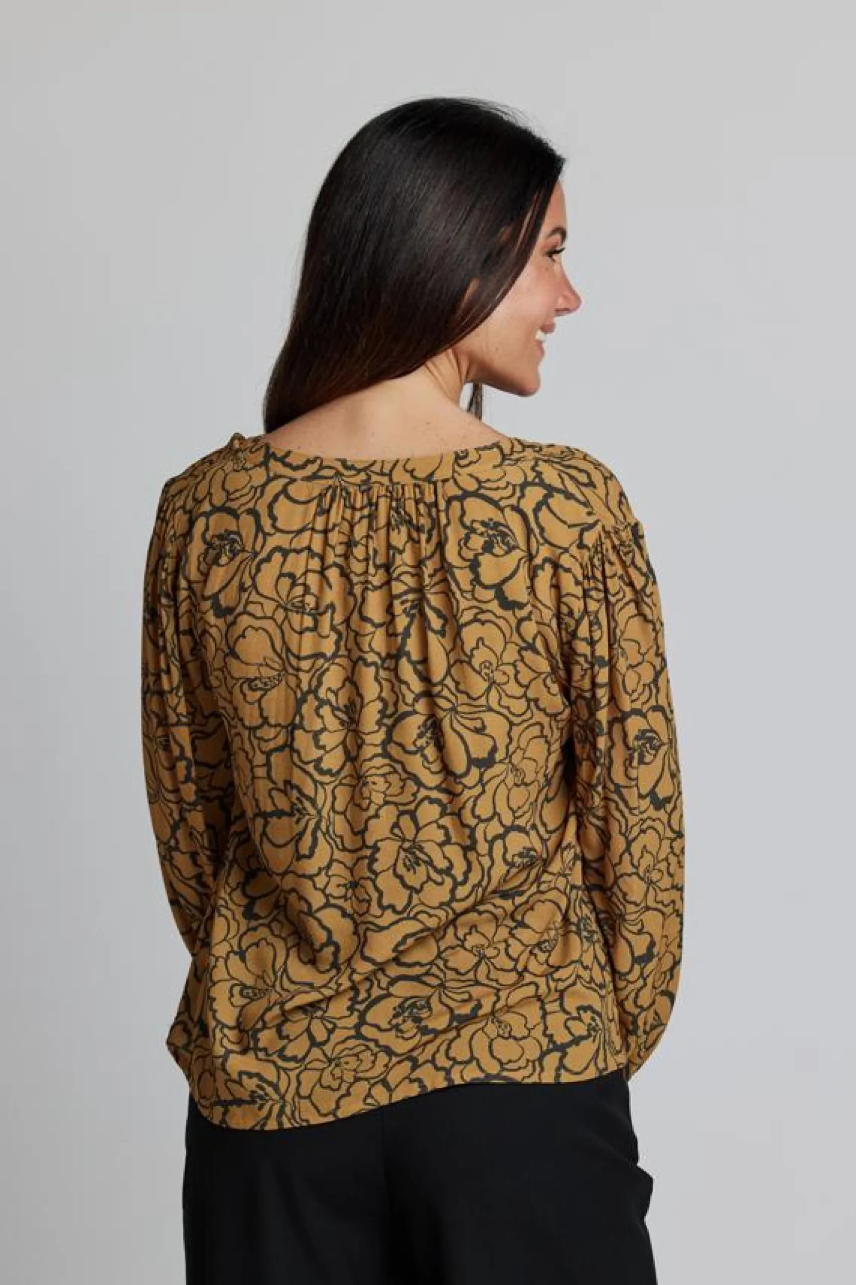Hudson Blouse - Bronze Peony