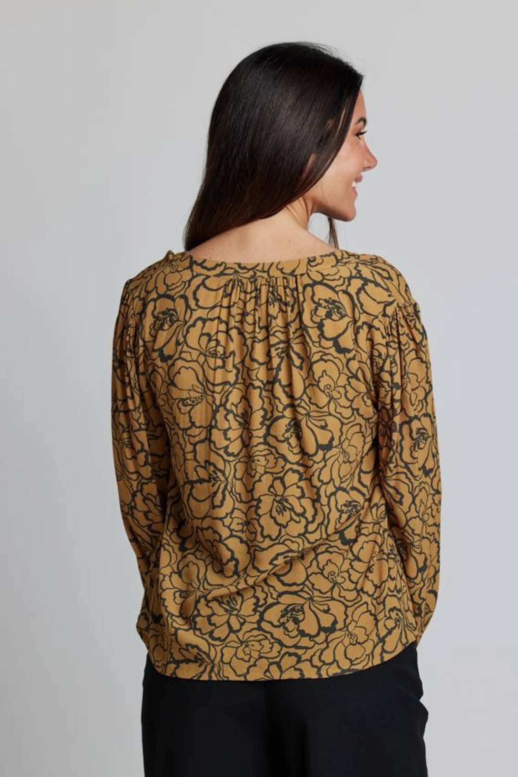 Hudson Blouse - Bronze Peony