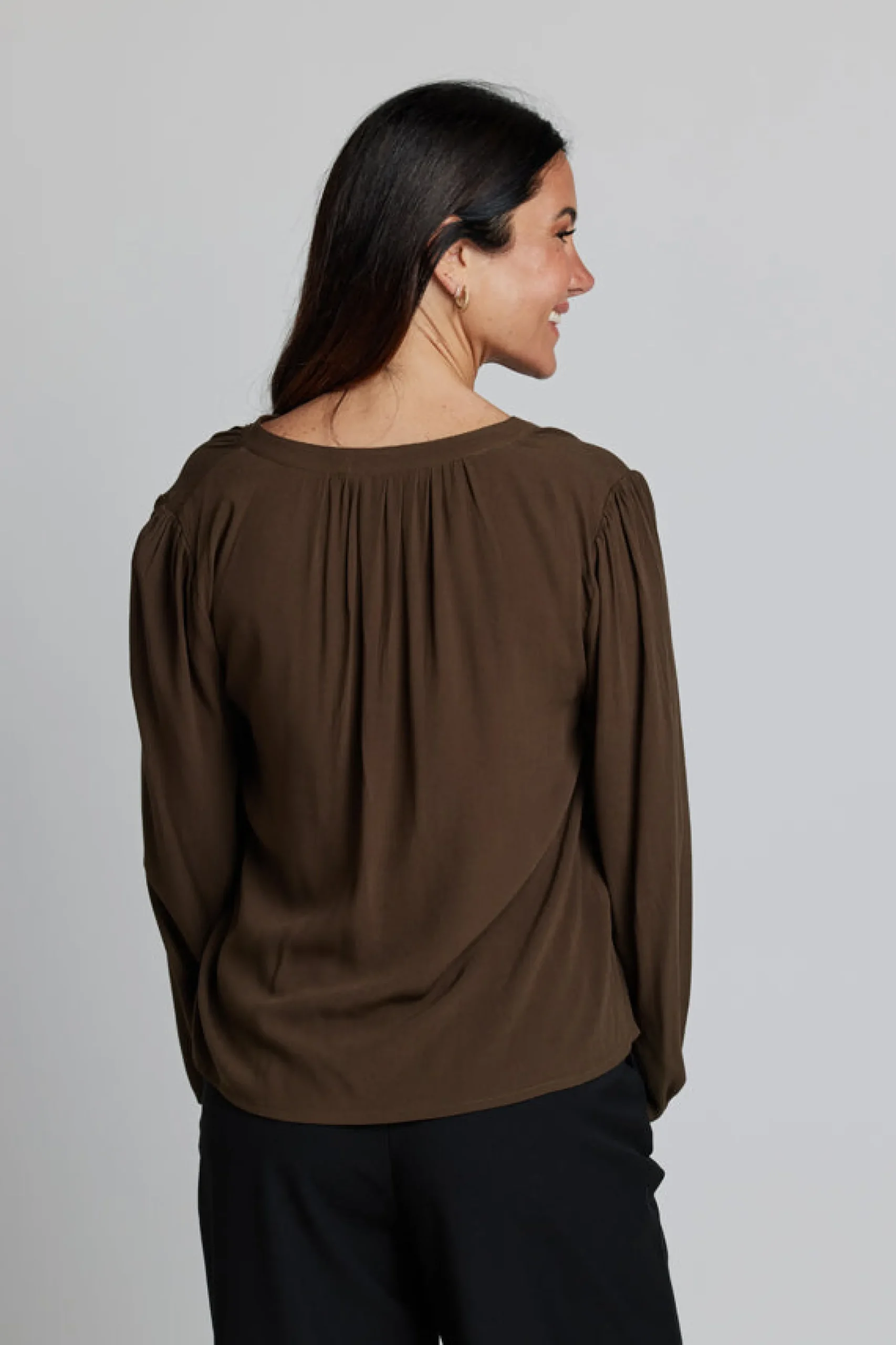 Hudson Blouse - Dark Olive