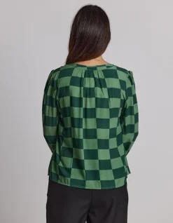 Hudson Blouse - Foliage Check