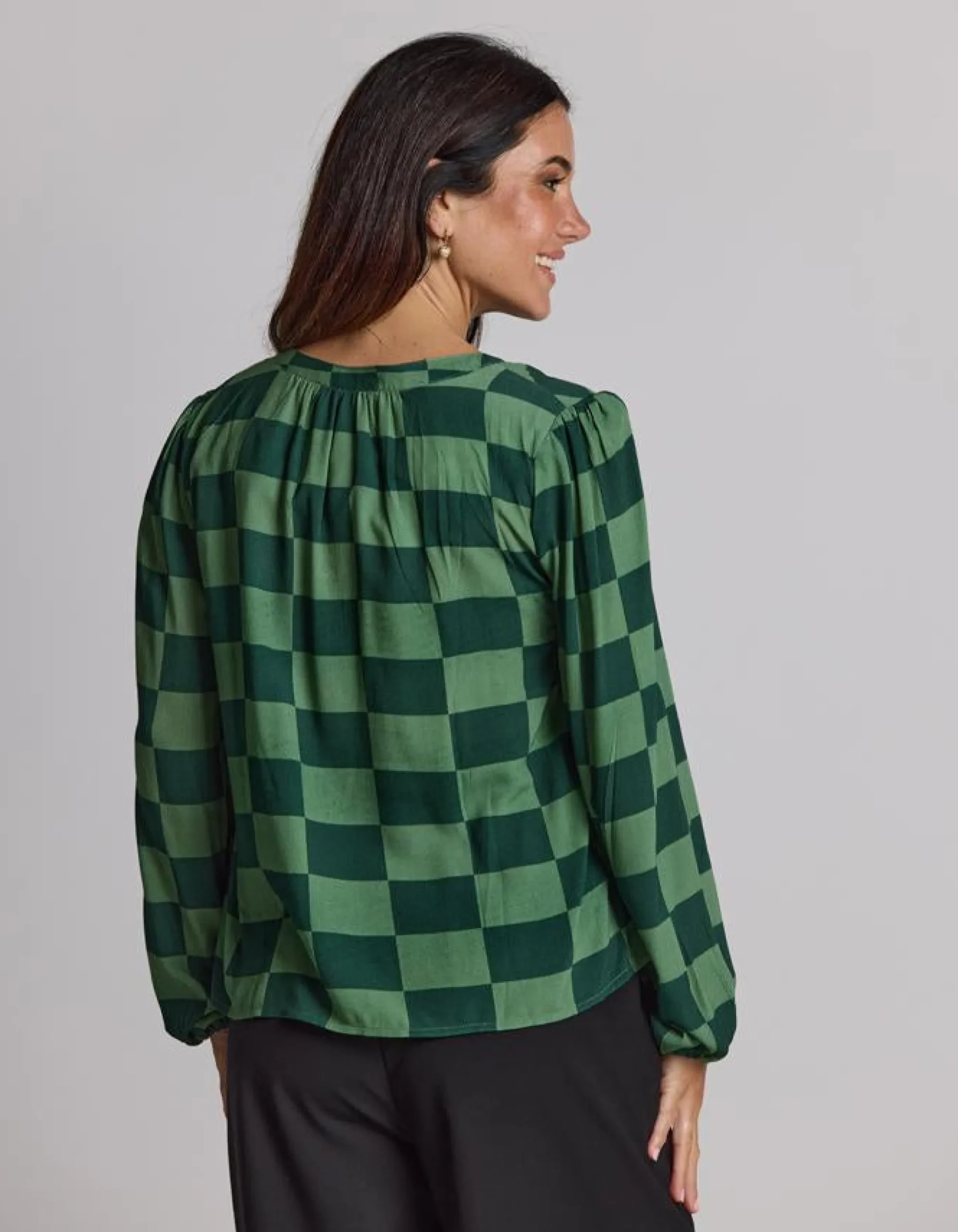Hudson Blouse - Foliage Check